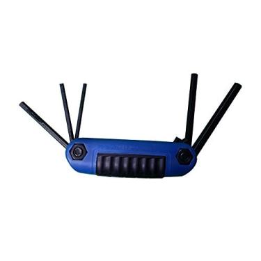 Imagem de Chave Allen EKLIND 25160 Ergo-Fold dobrável de segurança (inviolável) - Conjunto de 6 peças, tamanhos métricos mm 2-6