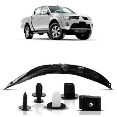 Imagem de Parabarro Parte Traseira Grande LE + Kit Presilha L200 Triton 2007 A 2