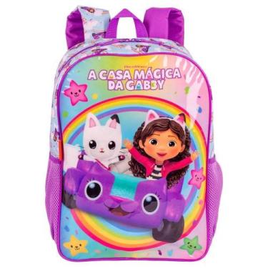 Imagem de Mochila De Costas Escolar A Casa Mágica Gabby Rainbows - Sestini