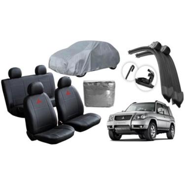 Imagem de Kit Capa Automotiva Pajero 1999 a 2008 + Capa de Cobertura + Limpador 