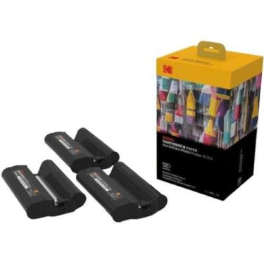 Imagem de KODAK Cartucho de impressora de foto Dock Plus & Dock PHC-120 – Refil de cartucho e folhas de foto – Pacote com 120