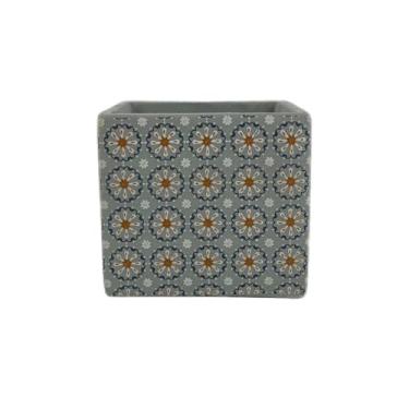 Imagem de LICONG-2020 Vasos de flores em formato quadrado, com orifício de drenagem, vaso de cimento, para quarto, varanda, jardim, escritório, plantas, recipiente, tigelas de flores