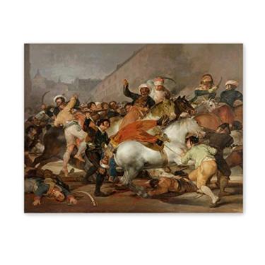 Imagem de Francisco José de Goya famosa reprodução de pinturas a óleo em tela (O segundo de maio de 1808 ou The Charge of the Mamelukes, 1814) Imagens clássicas de arte de parede em tela 30 x 40 cm (12 x 16