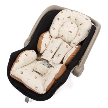 Imagem de Capa colchão para Bebê Conforto fofinho (leão caramelo)