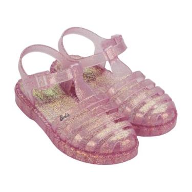 Imagem de Sandália Infantil Menina Barbie Duo Aranha Grendene Kids (Rosa Transparente, BR, Criança de 1 a 3 anos, Numérico, 23)