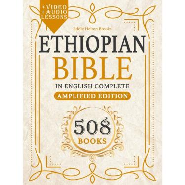 Imagem de Livro: Bíblia etíope em inglês, amplificado, letras grandes