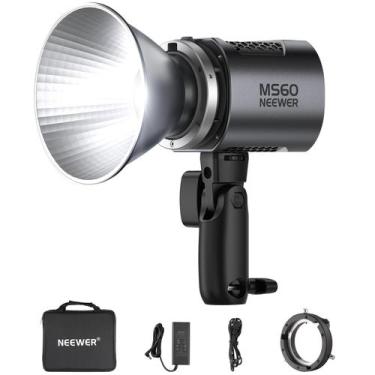 Imagem de Luz de vídeo LED NEEWER MS60 65W 5600K Daylight com controle
