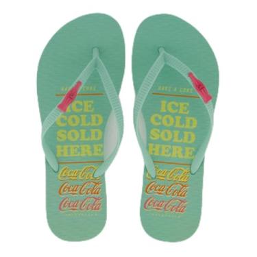 Imagem de Chinelo Coca Cola Here Feminino Verde