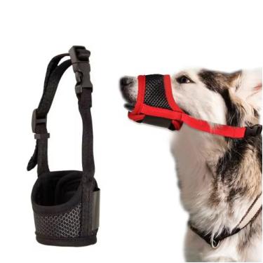 Imagem de Focinheira Respirável Regulável para Cão Pequeno Médio e Grande Confor