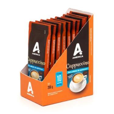 Imagem de Cappuccino América Zero Adição de Açúcar 10 Sachês de 20g cada
