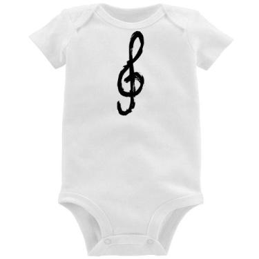Imagem de Body Bebê Clave De Sol Arte - Foca na Moda, Branco, M