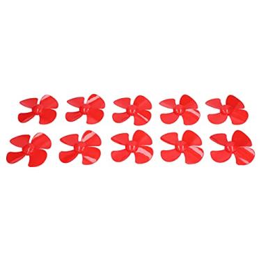 Imagem de 10pcs 60mm 4 Blades Hélice, Acessórios de Hélices de Barcos de Giro de Plástico, Com Orifício de 2 Mm, para Acessórios de Brinquedos de Brinquedo Diy Modelos de Carros de