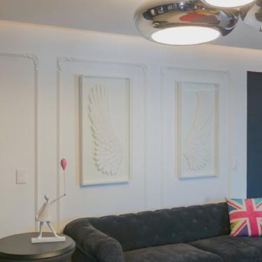 Imagem de Kit c/10 barras Boiserie Rodameio de Poliestireno M4 20mm x 200cm x 4cm 20m