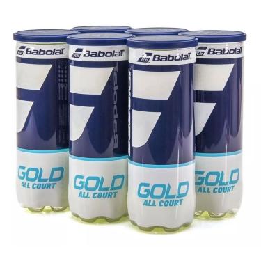 Imagem de Bolas de Tênis Babolat Gold All Court - 6 Tubos
