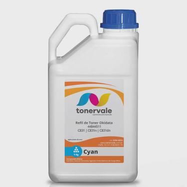 Imagem de Refil de Toner TankFull Para Okidata 44844511 Ciano - c831 c831n C831dn de 1kg