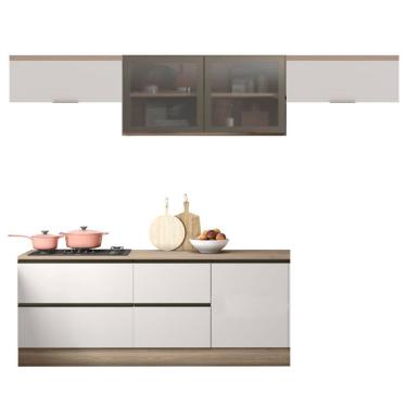 Imagem de Cozinha Modulada Etna 5 Peças com Tampo 6 Portas Poliman Móveis