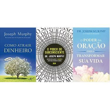 Imagem de Kit 3 livros joseph murphy Como atrair dinheiro + O poder do subconsciente + O poder da oração para transformar sua vida