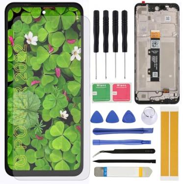 Imagem de Substituição de tela para Motorola Moto G Power 2022 XT-2165 XT-2165DL 16,5 polegadas Montagem LCD Display Touch Screen Digitalizador com moldura, ferramentas