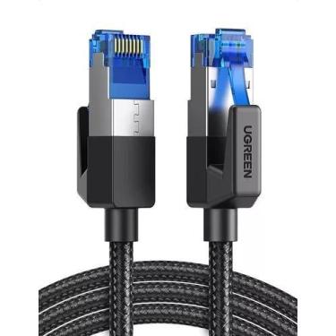 Imagem de Cabo de rede cat 8 2m trancado ugreen nw153/80431 6957 metal, plastico