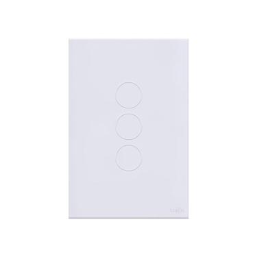 Imagem de Interruptor Wi-fi Inteligente 3 Pads Lumenx Branco