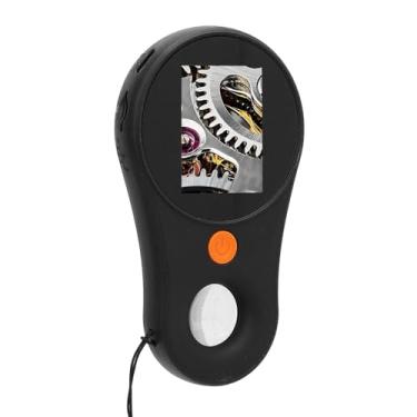 Imagem de Microscópio Digital de Mão, Microscópio de Bolso Microscópio Portátil Microscópio Digital 2MP 500X Magnificação 2.0in Tela Colorida Foco Foco Foco Portátil Glass de Lupa Portátil