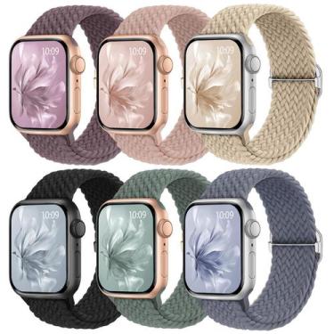 Imagem de Pulseiras elásticas trançadas compatíveis com Apple Watch 38-49 mm - K