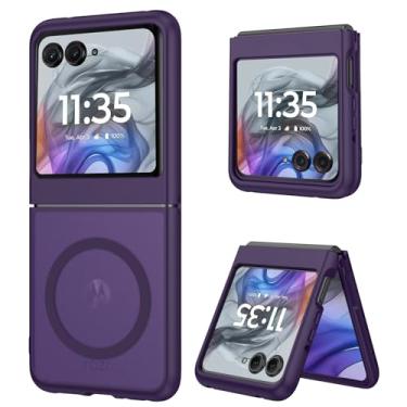 Imagem de DUEDUE Capa magnética para Motorola Moto Razr 2025/2024, Moto Razr 60/50 [compatível com MagSafe], capa protetora antiarranhões à prova de choque para Motorola Razr 2025/2024/60/50 de 6,9 polegadas