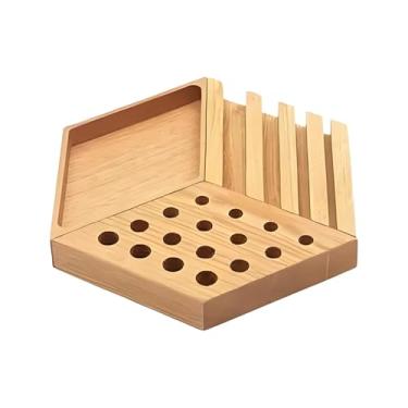 Imagem de Porta Lápis De - Suporte Para Lápis E Organizador De Escritório | Suporte Com Divisórias Multiuso Para Entrada Quarto Criado Mudo Escritório