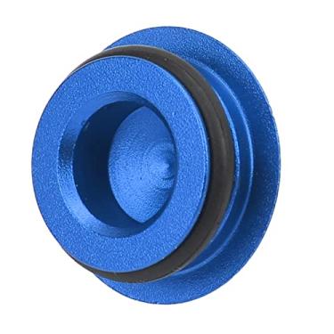 Imagem de Tampa central de eixo central para pedaleira de mountain bike, liga de alumínio integrada para bicicleta de estrada, Capa contra poeira azul 1 peça