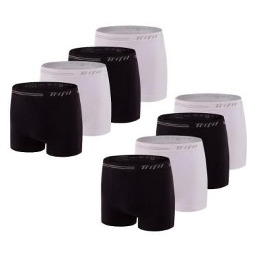 Imagem de 8 Cuecas Boxer Masculina Trifil Sem Costura De Microfibra Toque Macio 