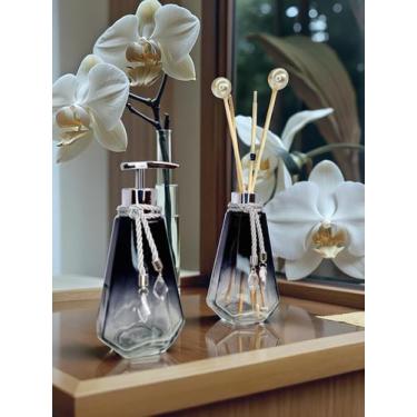 Imagem de Kit Lavabo Completo De Vidro Luxo Difusor Saboneteira Escritório Banhe