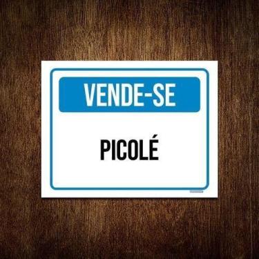 Imagem de Kit 3 Placas Sinalização Vende-Se Picolé ul - Sinalizo