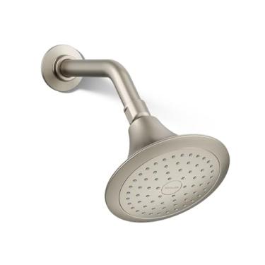 Imagem de KOHLER K-10282-AK-BN Chuveiro de parede de função única, 2,5 GPM, spray Katalyst, fluxo potente, fácil instalação, níquel escovado vibrante