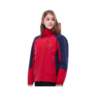 Imagem de Casaco Feminino 3 em 1 - Impermeável, À Prova de Vento e Removível par