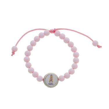 Imagem de Pulseira Infantil de Nossa Senhora de Fátima Rosa