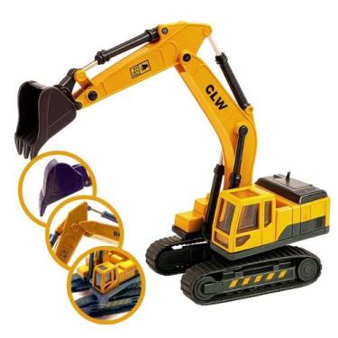 Imagem de Carrinho Escavadeira Brinquedo Crianças 360 Articulada Top - STORE SHA