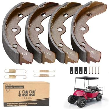 Imagem de 10L0L Golf Cart Brake Shoes for Club Car DS & Carryall (Ajuste manual) 1981-1994, OEM # 101146302, Conjunto de 4 (4 - Longo)
