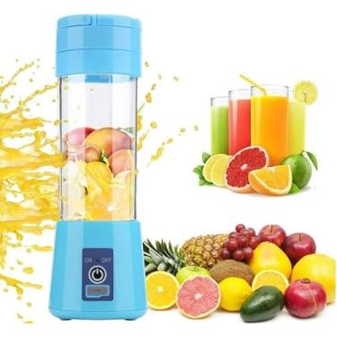 Imagem de Mini Liquidificador Mixer Juice Garrafa Portátil USB Recarregável – 6 Lâminas