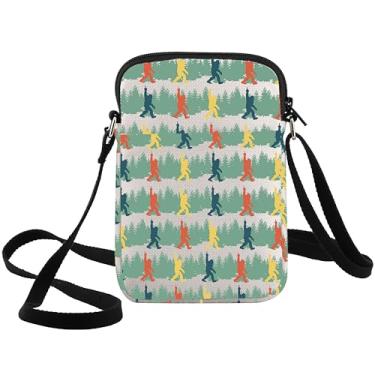 Imagem de WZMPA Bolsa tiracolo Cryptid Sasquatch Fans Gift Forest Sasquatch Sasquatch Walking Sling Bag Sasquatch Merch, Forest Sasquatch Cb, Ajuste