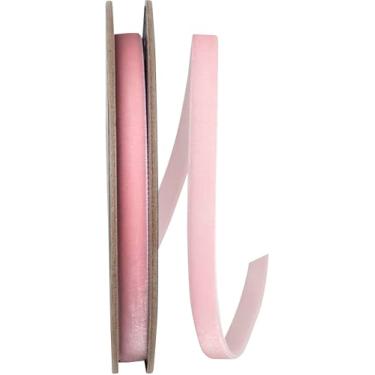 Imagem de Reliant Ribbon Fita de veludo com borda tecida, rosa claro