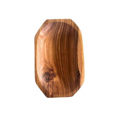 Imagem de Gamela De Madeira Nobre Premiun Para Pestisco Oval Churasco - Decorar