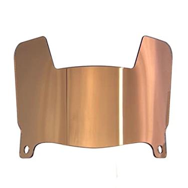 Imagem de DUTYBOD Mini Viseira Transparente Para Capacete De Futebol Com Clipes, Ajuste Universal Colecionadores E Expositores (Cobre Espelhado)