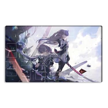 Imagem de New Mlikemat Playmat Sky Striker Ace - Raye & Roze TCG CCG OCG Trading Card Game Mat with Zones + Free Bag (ZD014-366-A)