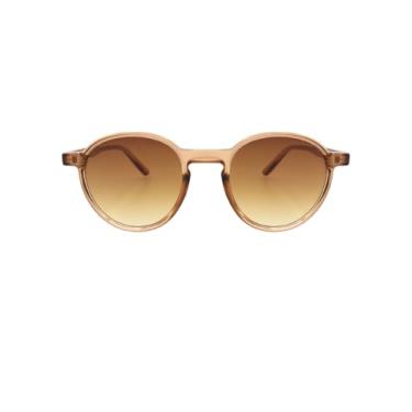 Imagem de Óculos de Sol Redondo Premium Clássico Oldstyle Retrô Vintage Praia Verão Colorido UV400 Unissex Masculino Feminino - Modelo Rio - Cacife Brand (Nude)