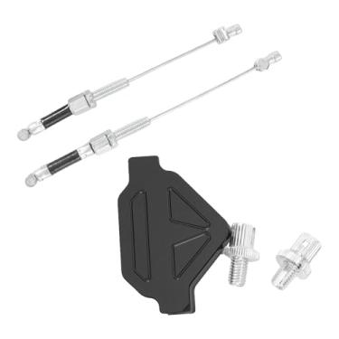 Imagem de QccHieUs Alavanca de embreagem para motocicleta, peças para motocicleta, substitui peças de reposição de decoração fáceis de instalar, moderno de cabo, Preto