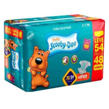 Imagem de Fralda Inf Scooby Doo Xg C/54