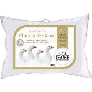 Imagem de Travesseiro Plumas King 50x90 Daune - Percal 233 Fios - Branco