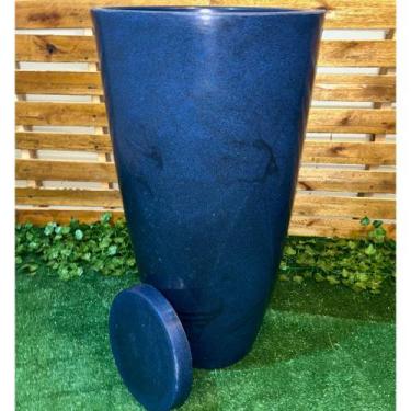 Imagem de Vaso De Planta Grande Cone Brilhante Luxo Decorativo GG - Renovar Arte