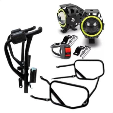 Imagem de Protetor De Carenagem + afastador Alforge Titan Fan 150 + Farol Led