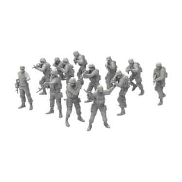 Imagem de Almencla 13 peças 1:64 bonecos de pessoas, bonecos de ação minúsculos, resina, artesanato faça você mesmo, de pessoas em miniatura pintados à mão para